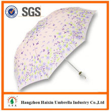 Dernière usine gros Parasol impression Logo super mini manuel 3 pli, parapluie